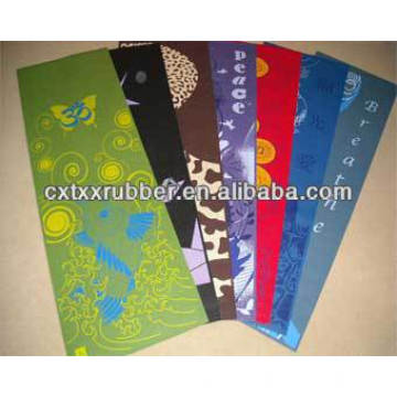 silk screen printed TPE yoga mat